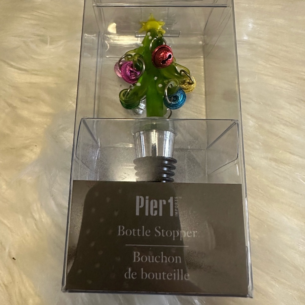 💜3/$15 Pier 1 Christmas Tree Bottle Stopper